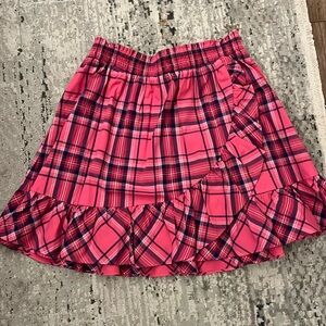 Draper James skirt in Pink Angie Plaid, Large